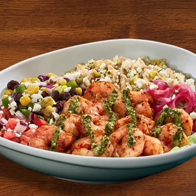 mimis bowl with shrimp