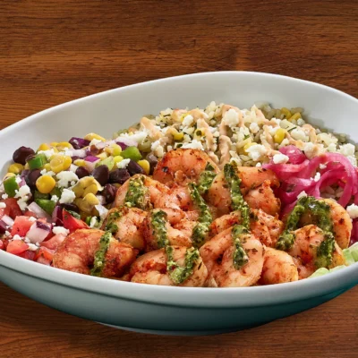 mimis bowl with shrimp
