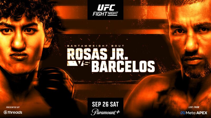 ufc fight night rosas jr vs barcelos