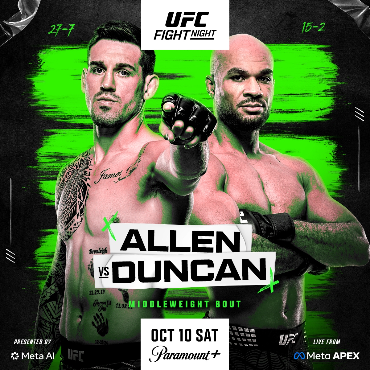 ufc fight night allen vs duncan