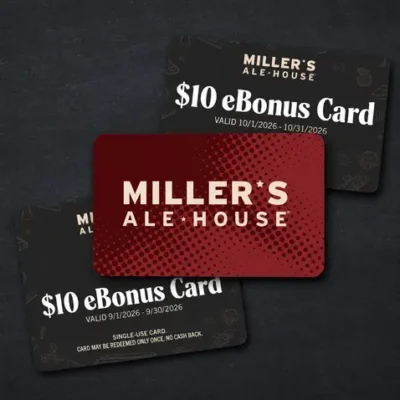 millers ale house gift card back to school