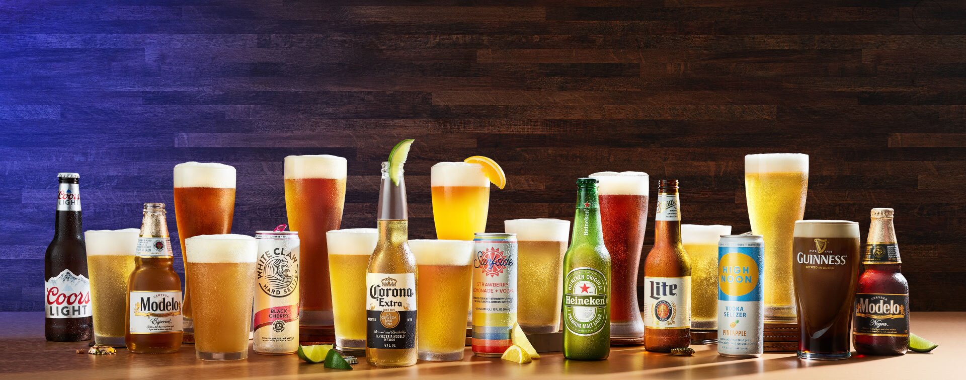 array of beer