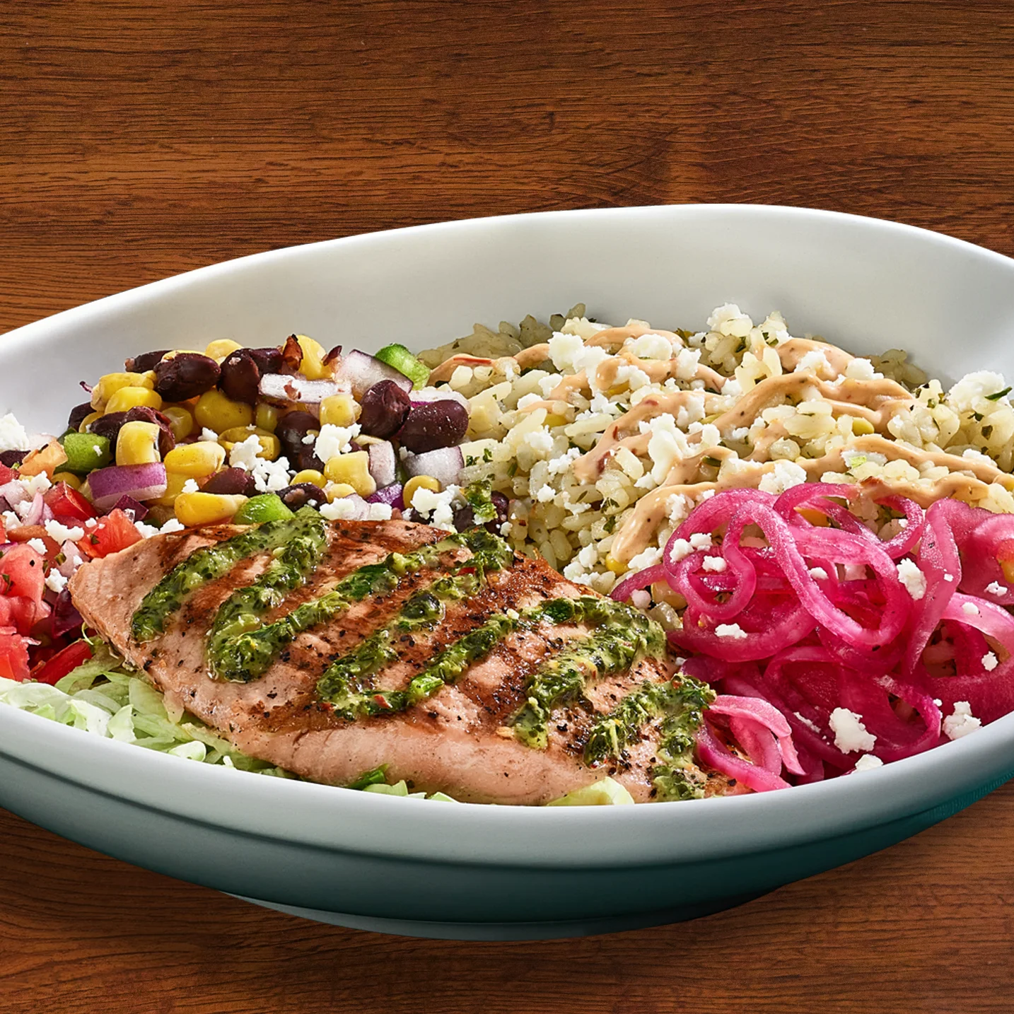 mimis bowl with salmon