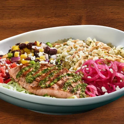 mimis bowl with salmon