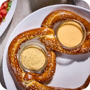 warm bavarian Pretzel