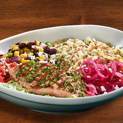 mimis bowl with salmon